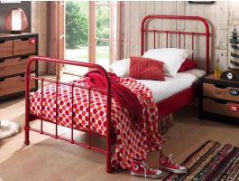 Bed BROOKLYN 90x200 cm rood