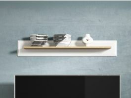 Wandplank NORDO 107 cm wit/hoogglans wit 