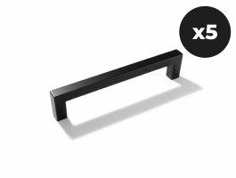 Set van 5 handgrepen WASHING zwart