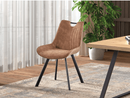 Stoel PAOLA donkerbruin