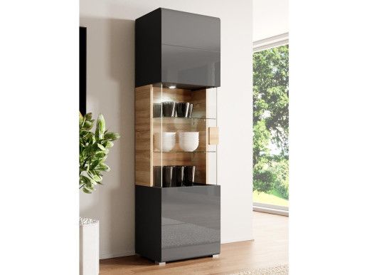 Kolomkast TORERO 1 deur grandson eik/antraciet