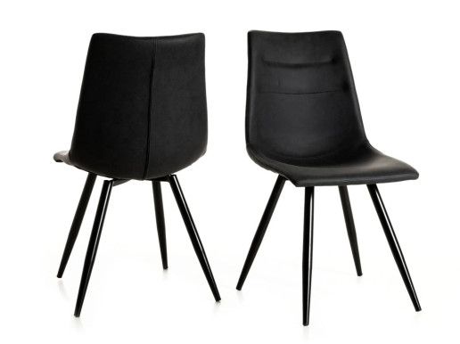 Set van 2 stoelen MARNOIX zwart