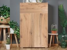 Schoenenkast IMANO 2 deuren 1 lade gouden eik 