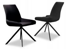 Set van 2 stoelen SNAPO zwart 
