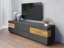 TV-meubel SILAC 6 lades matera/wotan eik