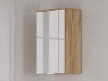 Wandkast AVIA 1 deur navarra eik/hoogglans wit 