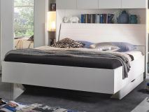 Bed ELVIS 160x200 cm wit met lades