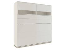 Opklapbed CONCEPTION PRO 140x200 cm kasjmier (horizontaal) met opzetkast met matras