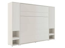 Opklapbed CONCEPTION PRO 180x200 cm kasjmier (verticaal) met kasten en matras