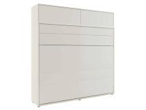 Opklapbed CONCEPTION PRO 160x200 cm kasjmier (horizontaal) met opzetkast met matras