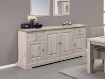 Dressoir KENNY 4 deuren 2 lades 196 cm lichte millennium eik 