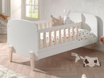 Kinderbed KIKI 70x140 cm wit zonder bedlade