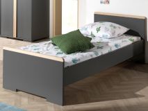 Bed LONELY 90x200 cm grijs zonder bedlade