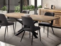 Verlengbare eettafel SANDRA 190>240 cm canyon eik