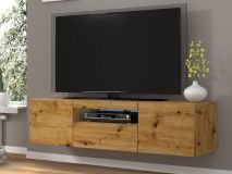 Tv-meubel AUREO 3 deuren 150 cm artisan eik zonder led