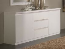 Dressoir ROMEO 2 deuren en 3 lades hoogglans wit