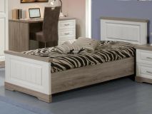 Bed IVANA 90x200 cm truffel/porselein