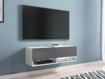 TV-meubel ACAPULCO 1 klapdeur 100 cm wit/grijs