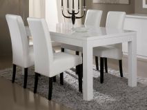 Eettafel ROMEO 160 cm hoogglans wit