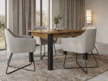 Rechthoekige eettafel OLIANNE 180 cm appenzeller sparren