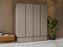 Kast CROSSAIR 4 deuren 2 lades taupe