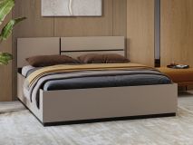 Bed CROSSAIR 160x200 cm taupe met opbergruimte
