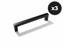 Set van 3 handgrepen WASHING zwart