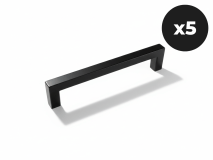 Set van 5 handgrepen WASHING zwart
