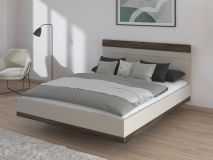 Bed SAJORIS 180x200 cm kasjmier/atlantische eik