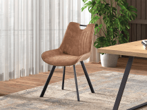 Stoel PAOLA donkerbruin