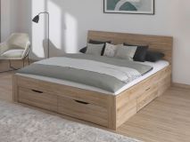 Bed FLASH 180x200 cm sonoma eik met lades