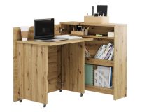 Uitklapbaar bureau CONCEPTION SLIM artisan eik links