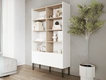 Kast JULIE 100 cm wit/sonoma eik