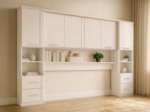 Brugkast RIGA 160 cm wit zonder achtergrond plank