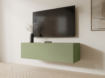 Tv-meubel KINGSTON 1 klapdeur 105 cm avocado