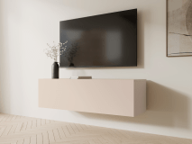 Tv-meubel KINGSTON 1 klapdeur 105 cm kasjmier