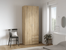 Kast SPACIO 2 deuren 3 lades eik