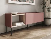 Tv-meubel JULIE 2 deuren acacia/roest