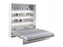 Opklapbed CONCEPTION PRO 180x200 cm wit/hoogglans wit (verticaal) zonder kasten met matras 