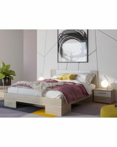 Bed en nachtkastjes VERO 160x200 cm sonoma met lades 
