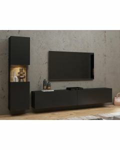Tv-meubel set AVATAR 3 deuren zwart zonder led