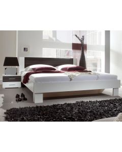 Bed en nachtkastjes VERO II 180x200 cm wit/carbon zonder lades 