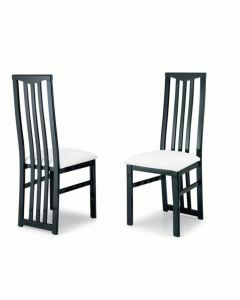 Set van 2 stoelen ROMEO zwart/wit 