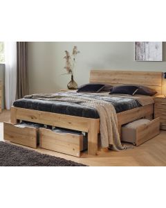 Bed FLASH 160x200 cm artisan eik met lades