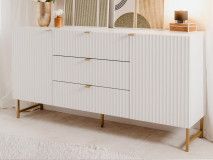 Dressoir EDINA 2 deuren 3 lades wit 