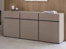 Dressoir CROSSAIR 3 deuren 3 lades taupe