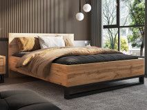 Bed HAMETTE 160x200 cm wotan eik