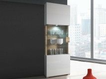 Kolomkast TORERO 1 deur sanremo/hoogglans wit