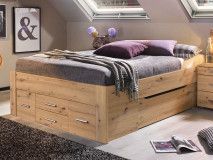Bed SCARLETT 140x200 cm artisan eik met zes lades