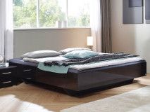 Bed IXANA 160x200 cm hoogglans grijs